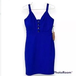 Haute Monde royal blue pin dress strap NWT sizeL pinup girl